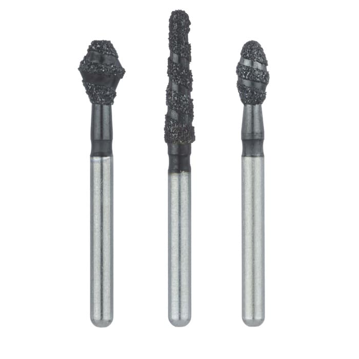 Meisinger Black Cobra Diamond Bur, FG, Super Coarse, Flat End Taper, 1.8mm Diameter, 8mm Working Length, B847-018, 5/Pack thumbnail 8