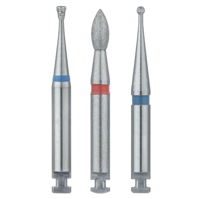 Meisinger 801-014-RA Multi-Use Diamond Bur, Round, 1.4 mm, Medium Grit (Blue), Right Angle, 5/Pk thumbnail 6