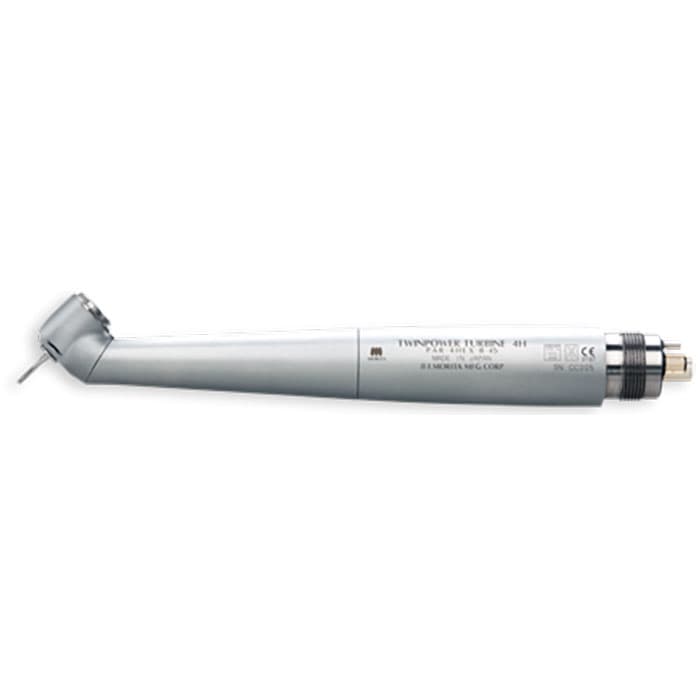 TwinPower Turbine 45 Basic High Speed Air Handpiece, 45° Push-Button Autochuck, Triple Spray, 4-Hole, Without Light, PAR-4HEX-B-45, 16-5606322, 1/Pk thumbnail 8