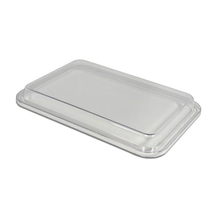 Zirc Mini Tray Cover, Non-Locking, Clear, F Size, 9-5/8" x 6-5/8" x 7/8", 1/Pk, 20Z102 thumbnail 12