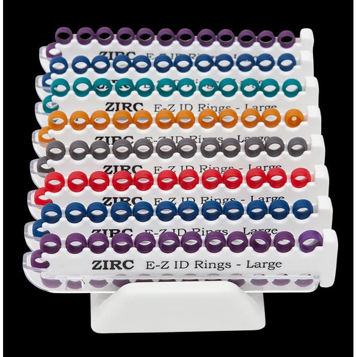 Zirc E-Z ID Large Ring System, Vibrant Assorted Neon, 1/4" Rings, 200/Pk, 70Z210 thumbnail 13