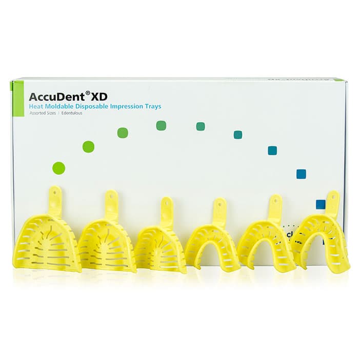 AccuDent XD Dentate Impression Trays, #4 Upper Medium, Disposable Perforated Plastic, 12/Pack, 673707 thumbnail 9