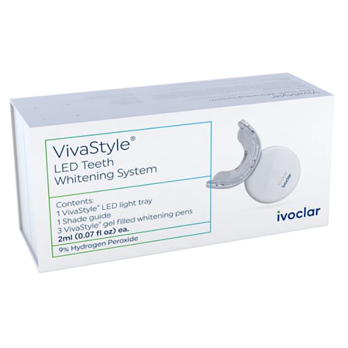 VivaStyle® Take-Home LED Teeth Whitening System Kit, 9% Hydrogen Peroxide, 1 LED Light, 3 Whitening Pens, 1 Shade Guide, 756342 thumbnail 8