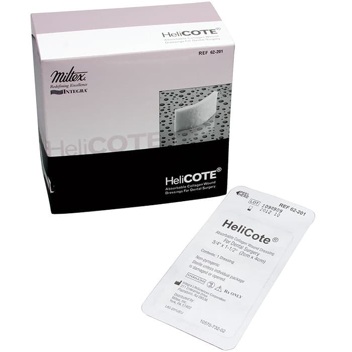 HeliCOTE Absorbable Collagen Wound Dressing, 3/4" x 1.5" (1.9 cm x 3.8 cm), Sterile, 10/Pkg, 62-201 thumbnail 11