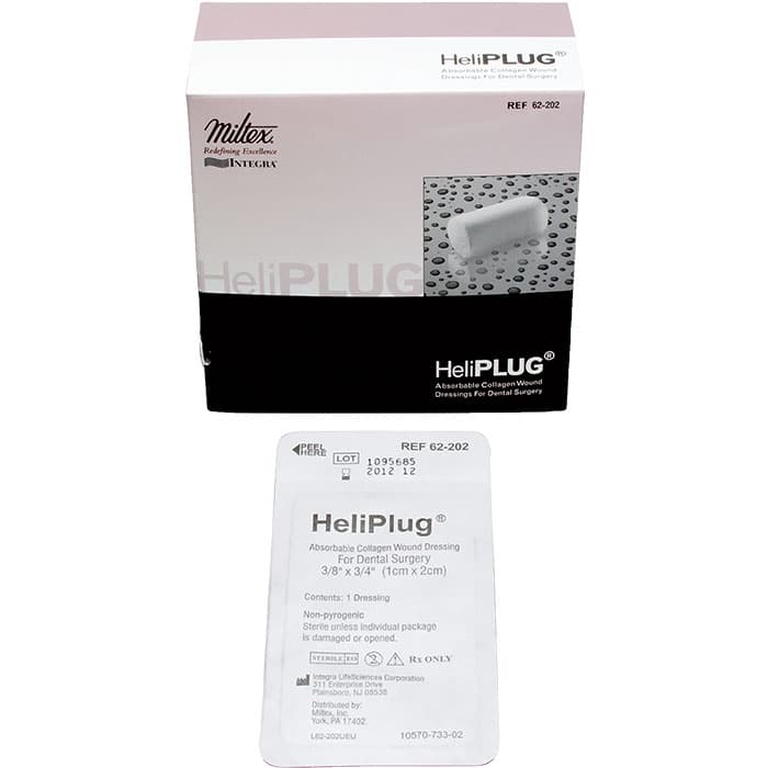 HeliPlug Absorbable Collagen Wound Dressing, 3/8" x 3/4" (1cm x 2cm), 10/Box, 62202 thumbnail 15