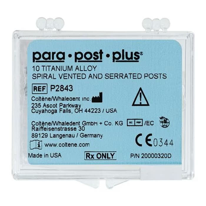 ParaPost Plus Titanium Endodontic Posts, Size 6, Black, 0.060" (1.50mm), 10/Pk, P284-6 thumbnail 9