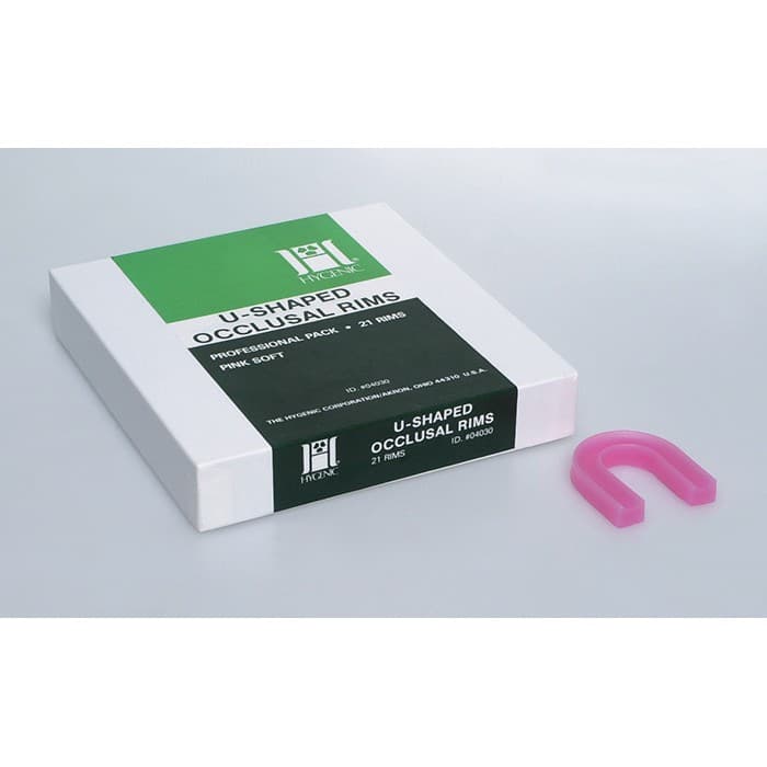 Hygenic U-Shaped Occlusal Rim Wax, Soft Pink, Recessed Base, 100/Box, H00822 thumbnail 18