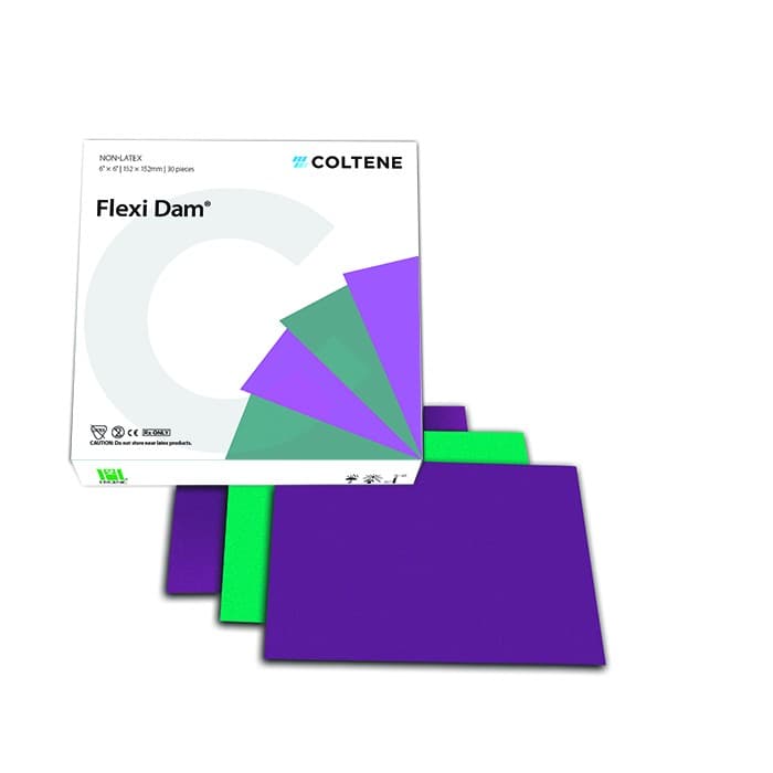 Hygenic Flexi-Dam Non-Latex Dental Dam, 6" x 6", Medium, Purple, 30/Box, H09945 thumbnail 24