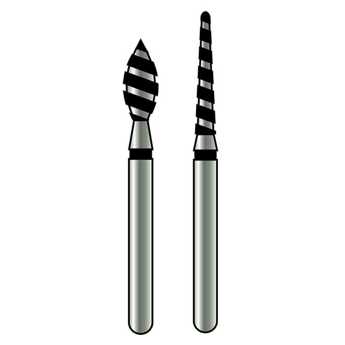 Alpen TurboCut Multi-Use Diamond Bur, FG #855-014, Round-End Taper, 1.4mm, SuperCoarse, Black, 5/Pk, R855TC014FG thumbnail 6