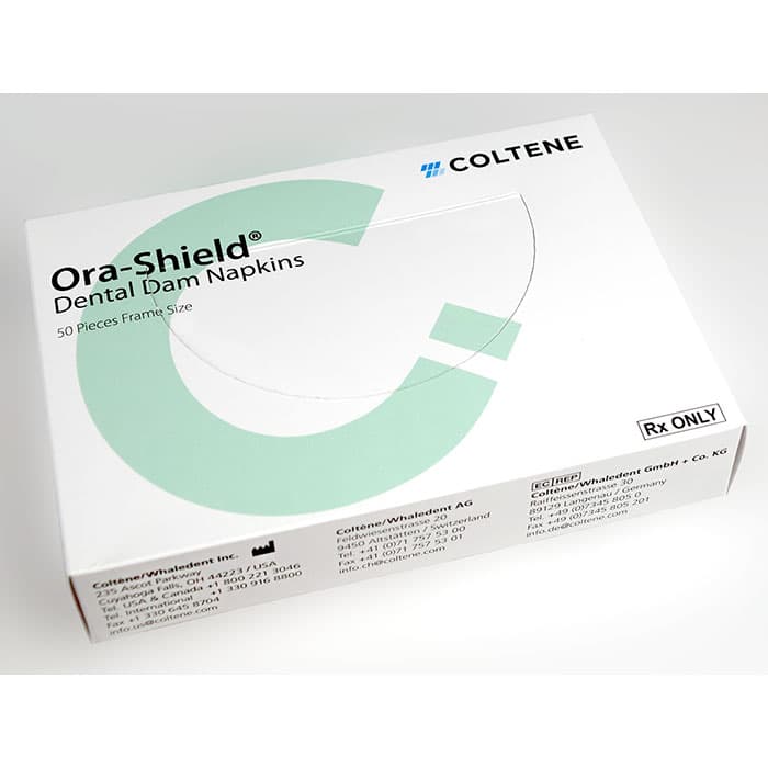 Hygenic Ora-Shield Dental Dam Napkins, Frame Size, Fits 5" & 6" Frames, 50/Box, H01415 thumbnail 13