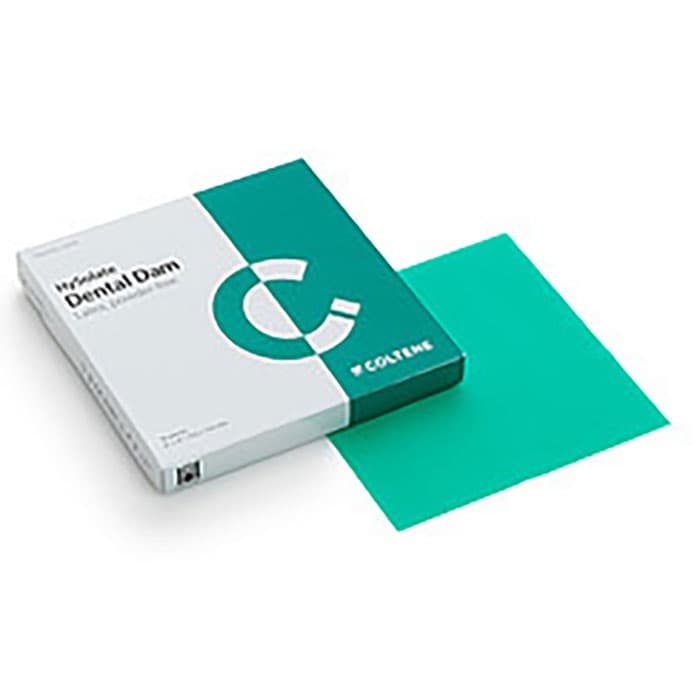 HySolate Latex Dental Dam, 6" x 6", Medium Gauge, Green, 36/Box, 60034419 thumbnail 11