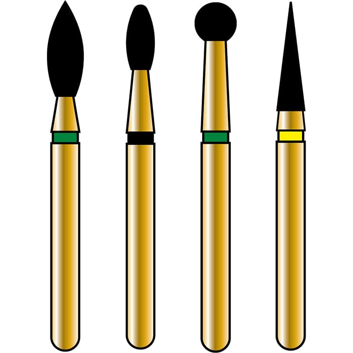Alpen Diamond Bur, FG, Flame, Medium, Blue, #863-012M, 1.2 mm Head, 10 mm Head Length, 5/Pk, 60032473 thumbnail 7