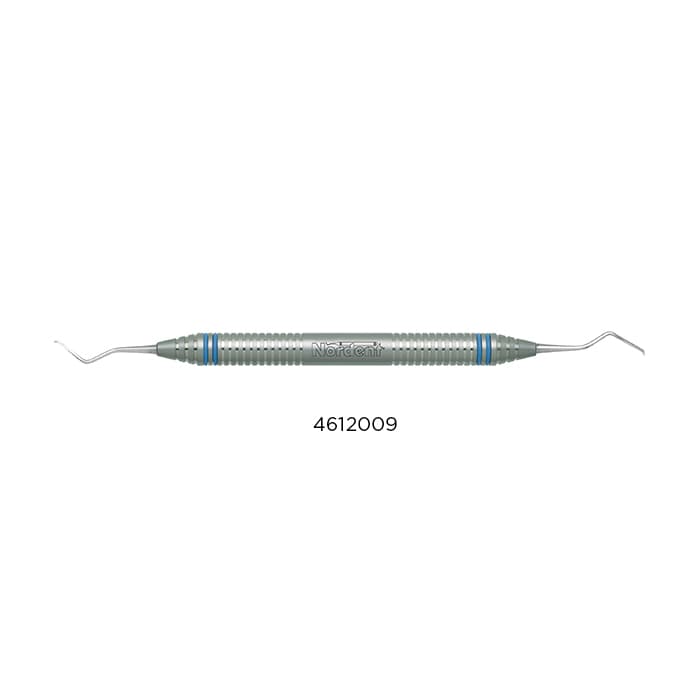 Nordent Classic Scaler, Double-Ended, Anterior Lingual Stain Remover, DuraLite Hex Handle, Stainless Steel thumbnail 4