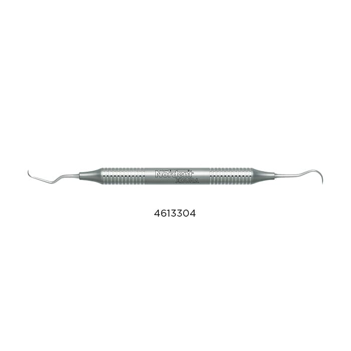 Nordent XDURA Scalette, Double-End Anterior #N137 Mini Blade / Long Shank, DuraLite Round Handle, Stainless Steel, 1/Pkg thumbnail 6