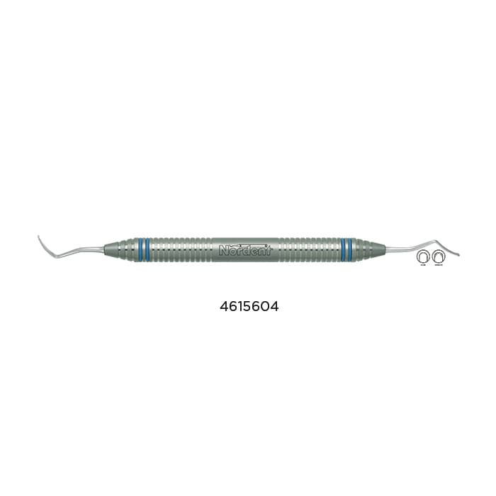 Nordent Gingival Cord Packer, Double-Ended, Plain, #213 Anatomical 45° Offset Blades, Medium Round Handle, RGPNP213 thumbnail 3
