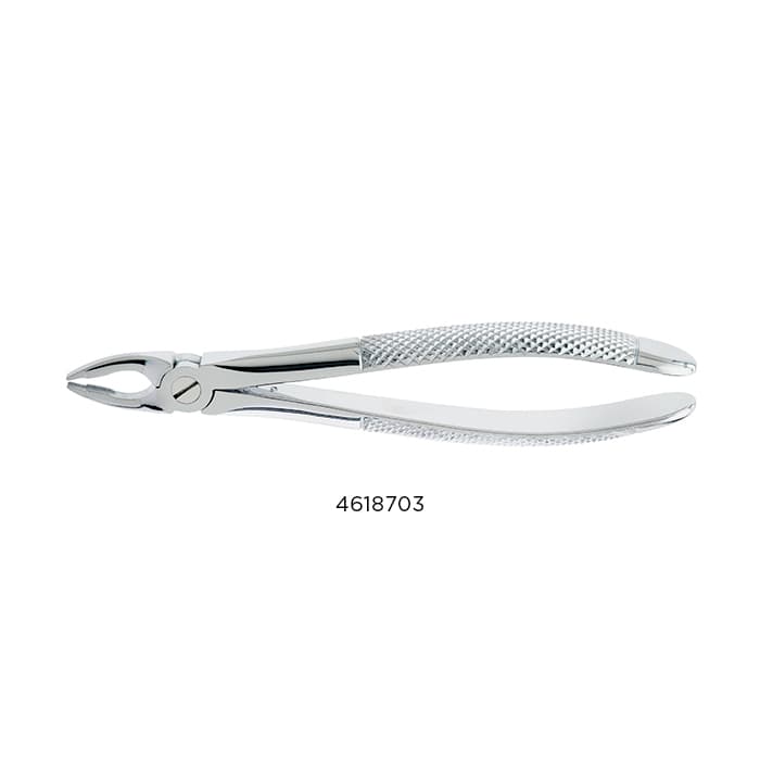Nordent Extraction Forceps #35AX, English Pattern, Upper Universal, Tapered Serrated Beaks, Stainless Steel thumbnail 4