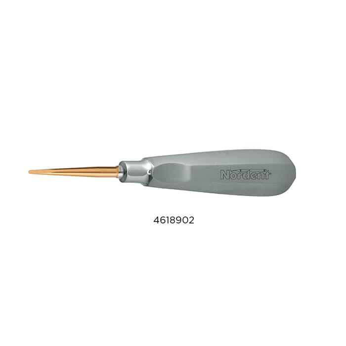 Nordent Titanium-Nitride Coated Luxating Elevator, Single-Ended, 2mm Curved, E5C thumbnail 6