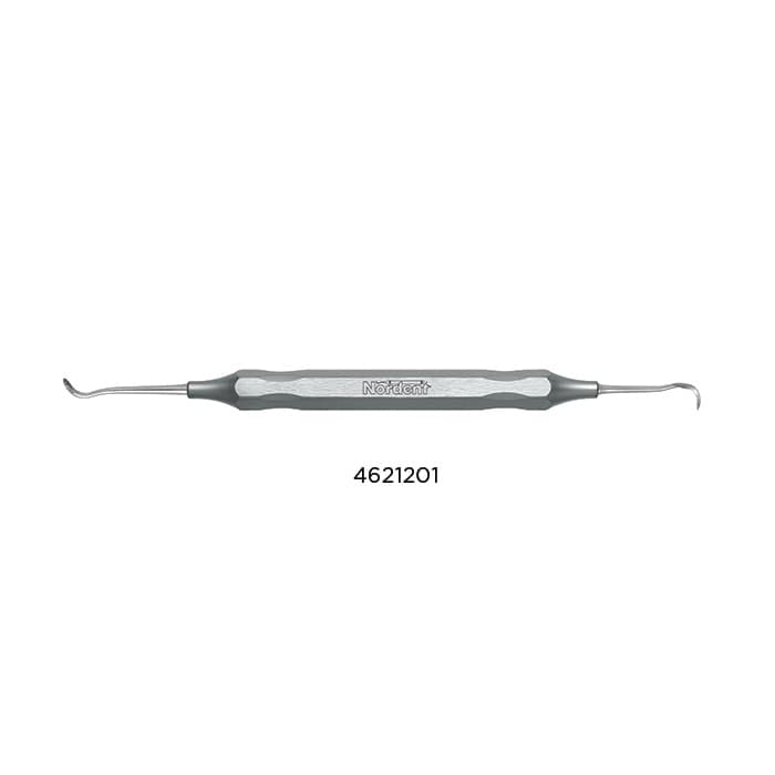 Nordent Orthodontic Scaler-Ligature Director #115, Double-Ended, DuraLite Round Handle, Surgical Stainless Steel, REOTN115 - Orthodontic Scaler Instruments - Scaler-Ligature Director #115 - DuraLite&reg; Round - Image 1