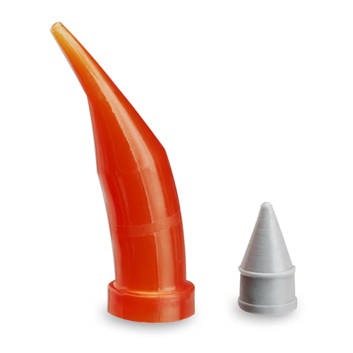 AccuDose Low Viscosity Tubes and Plugs, PhotoBloc Orange Tube with Gray Plug, 500/Pk, 210023 thumbnail 12