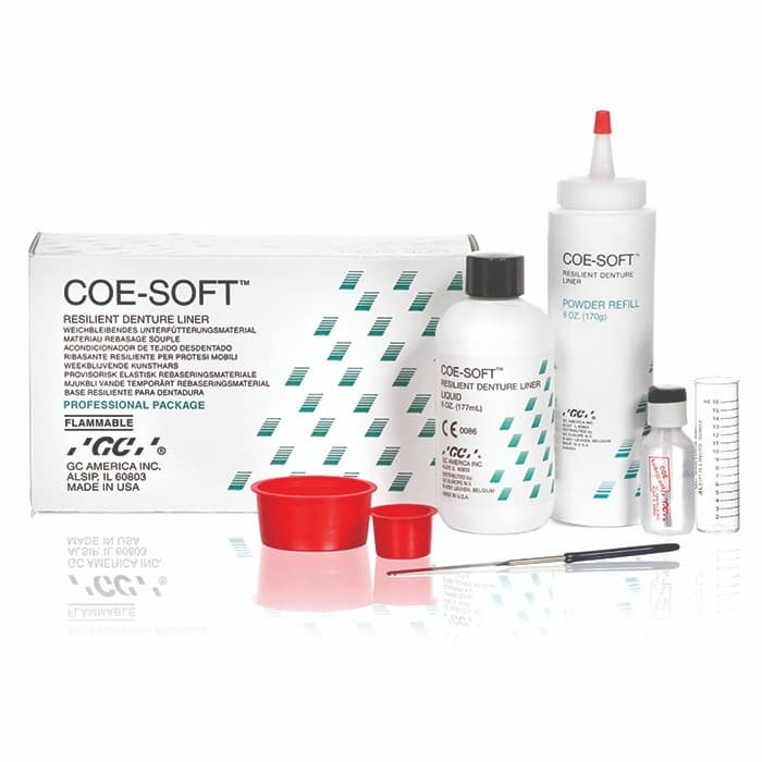 Coe-Soft Resilient Denture Reline Material, Self-Cure, Powder Refill, 5 lb, Pink, 344004 thumbnail 16