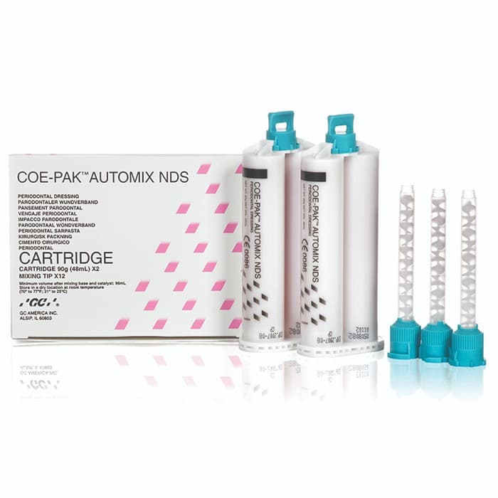 Coe-Pak Automix NDS Noneugenol Periodontal Dressing, 2 x 50 mL Double Barrel Cartridges with 12 Mixing Tips, 135003 thumbnail 14