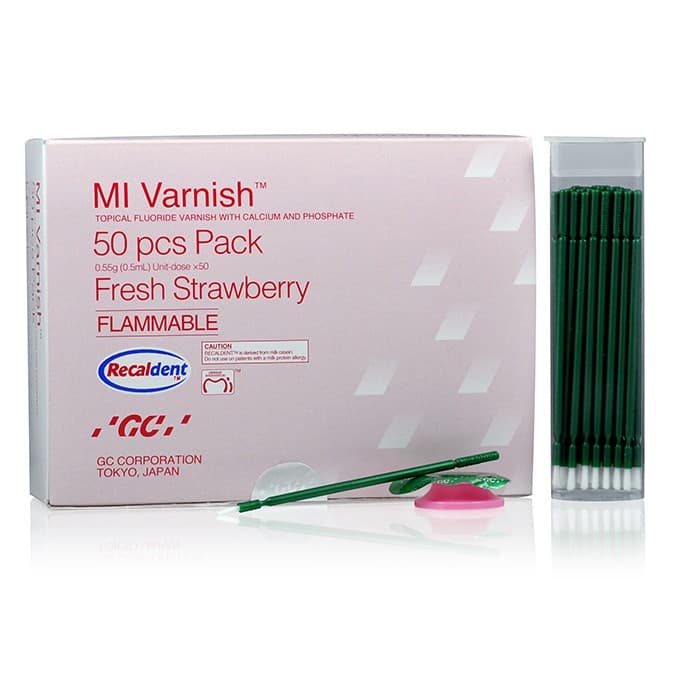 MI Varnish 5% Sodium Fluoride with RECALDENT (CPP-ACP), Fresh Mint, 0.4 mL Unit Dose, 50/Pack, 442505 thumbnail 23