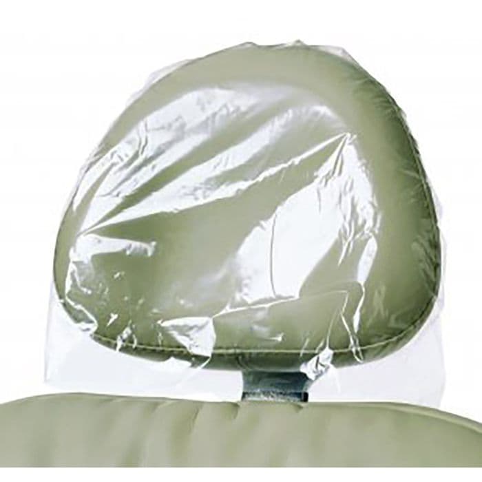Pinnacle Plastic Headrest Covers, 11" x 9.5", Clear, 250/Pk, 3511 thumbnail 2