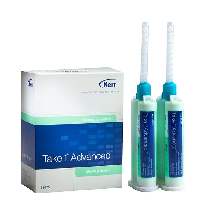 Kerr Take 1 Advanced VPS Bite Registration Material, 2 x 50 mL Cartridges with 6 Mixing Tips, Refill, #33975 thumbnail 20