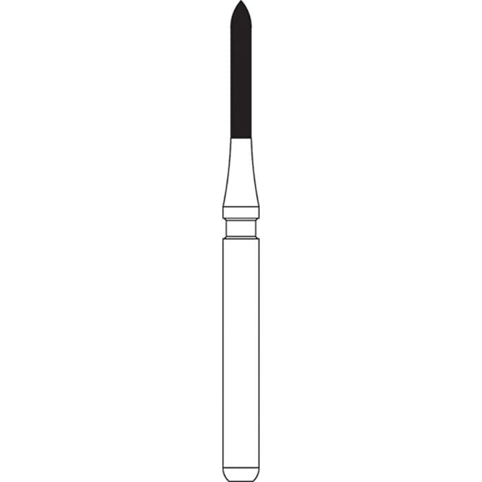 NTI 12-Fluted Trimming & Finishing Carbide Burs, FG, Football, #7406, 1.8 mm, Red, 5/Pk, H379-018 thumbnail 12