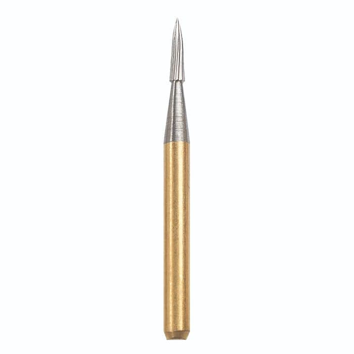 NTI® Trimming & Finishing Carbide Bur, 12-Flute, FG, Football, #7406 / H7406, 1.8 mm, Red, 5/Pkg thumbnail 12