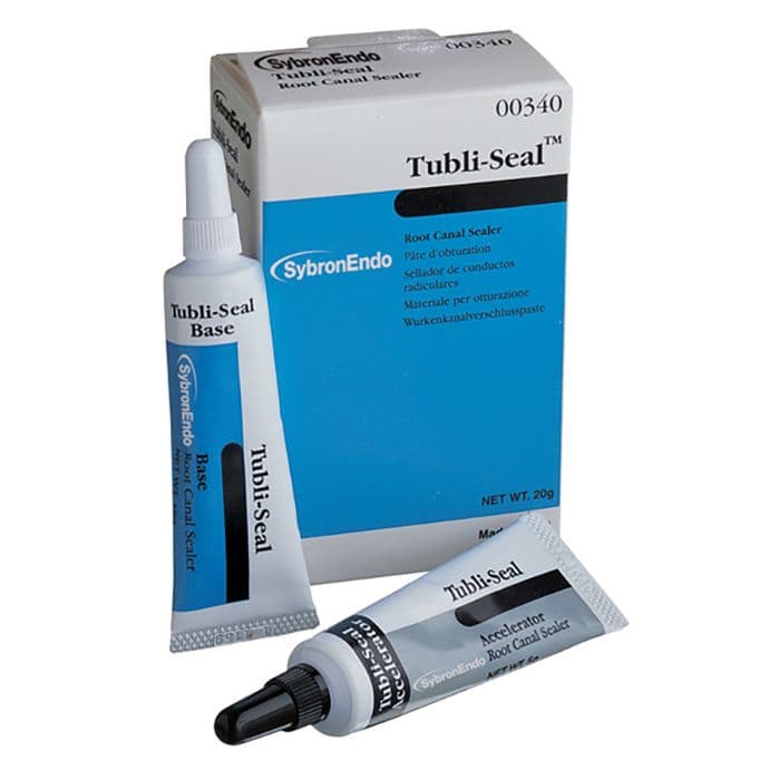 Kerr Tubli-Seal Root Canal Sealer, Standard Kit, Zinc Oxide Eugenol, 10 g Base + 3.5 g Accelerator + Mixing Pad, 00340 thumbnail 25