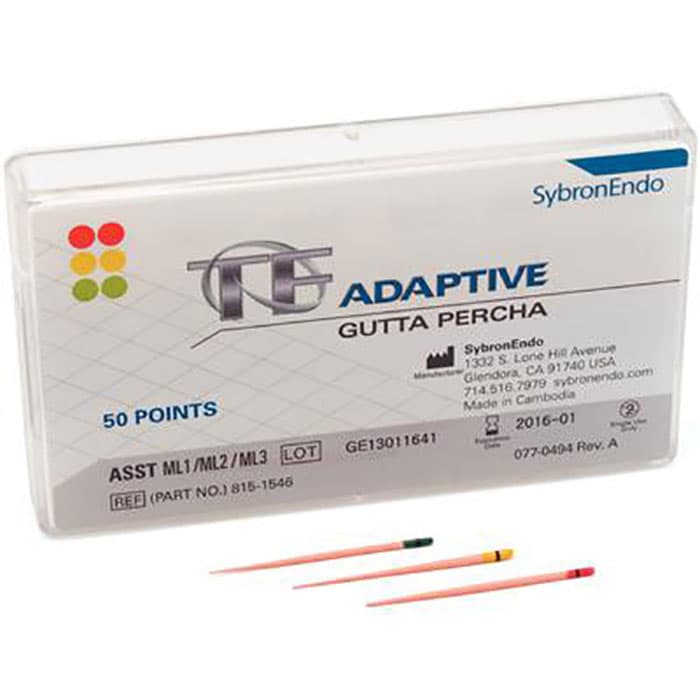 TF Adaptive Gutta Percha Points, Assorted SM2 (Yellow) & SM3 (Red), Small, 50/Pk, 815-1542 thumbnail 21