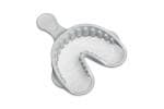 Alfa™ Triple Tray® Double Arch Impression Trays, Medium, White, 24/Box, 1006323 thumbnail 20