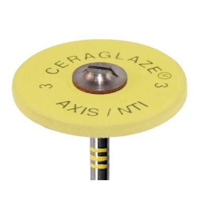 NTI CeraGlaze Porcelain Polisher, Superfine, Yellow, Large Wheel, HP, 25 mm, 1/Pk, P30001 thumbnail 20