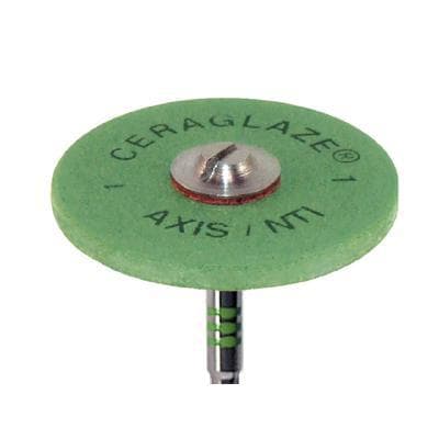 CeraGlaze Diamond-Impregnated Porcelain Polishing System, Coarse Green Pre-Polishing, HP, Large Wheel 25 mm, P301, 1/Pk thumbnail 19
