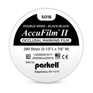 AccuFilm II Double-Sided Articulating Film, Black/Black, Pre-Cut Strips, 3-1/2" x 7/8", 21 Microns, 280/Pkg, S018 thumbnail 18
