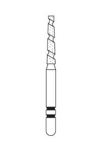 Two Striper TS2000 Diamond Bur, FG, Flat-End Taper, #2000.8, Coarse, Green, 1.4 mm, 5/Pk, 2000008 thumbnail 12