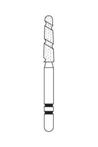 Two Striper TS2000 Diamond Bur, FG, Round-End Taper, #2005.8, Coarse, Green, 1.8 mm Major/1.3 mm Minor Diameter, 8 mm Length, 5/Pk, 2000058 thumbnail 17