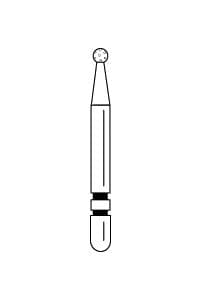 Two Striper Diamond Burs, FG, Round, #115, 1.2 mm, Coarse, Green, 5/Pk, 2015003 thumbnail 17