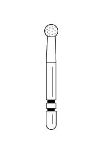 Two Striper Diamond Bur, FG, Round, #130, Fine, Red, 2.3 mm, 5/Pk, 2015018 thumbnail 18