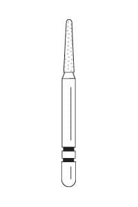 Two Striper Diamond Bur, FG, Round-End Taper, #747.6C, Coarse, Green, 1.2 mm, 5/Pk, 2015058 thumbnail 13