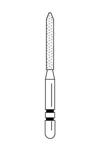 Two Striper Diamond Bur, FG, Bevel-End Cylinder, #250.9C, Coarse, Green, 1.2 mm Major Diameter, 5/Pk, 2015066 thumbnail 14