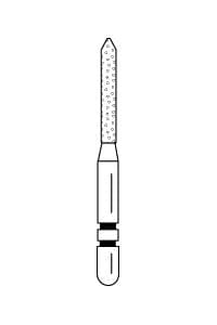 Two Striper Diamond Bur, FG, Bevel-End Cylinder, #250.8C, Coarse, Green, 1.2 mm Major Diameter, 5/Pk, 2015067 thumbnail 18