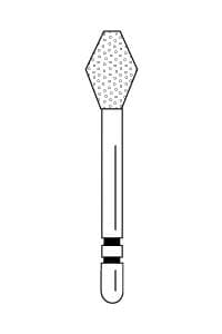 Two Striper Diamond Bur, FG, Barrel #234C, Coarse, Green, 4.1 mm, 5/Pk, 2015076 thumbnail 14