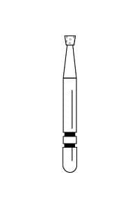Two Striper Diamond Bur, FG, Inverted Cone, #310.1C, Coarse, Green, 1.3 mm Major Diameter, 5/Pk, 2015213 thumbnail 13