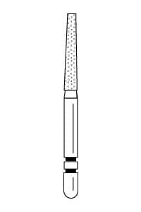 Two Striper Diamond Burs, FG, Flat-End Taper, 723.8C, 1.7 mm Major/1.3 mm Minor Diameter, 8 mm Length, Coarse, Green, 5/Pk, 2015256 thumbnail 13