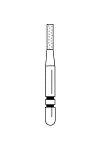 Two Striper® Diamond Bur, FG, Coarse, Green, Flat-End Cylinder, #513.4C, 1.0 mm Diameter, 4.0 mm Length, 5/Pkg, 2015271 thumbnail 11