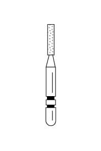 Two Striper Diamond Bur, FG, Flat-End Cylinder, #514.5C, 1.1 mm, Coarse, Green, 5/Pk, 2015276 thumbnail 13