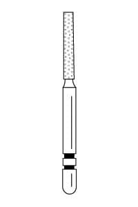Two Striper Diamond Bur, FG, Flat-End Cylinder, #515.8C, 1.3 mm, Coarse, Green, 5/Pk, 2015279 thumbnail 18