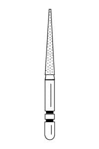 Two Striper Diamond Bur, FG, Flat-End Taper, #700.11C, 1.8 mm Major/0.7 mm Minor Diameter, 11 mm Length, Coarse, Green, 5/Pk, 2015337 thumbnail 14